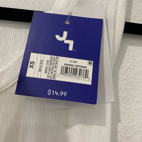 JoyLab Tops Joy Lab White Ribbed Cross Cross Tank Poshmark